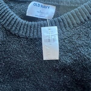 Old Navy Black Ribbed Knit Pullover